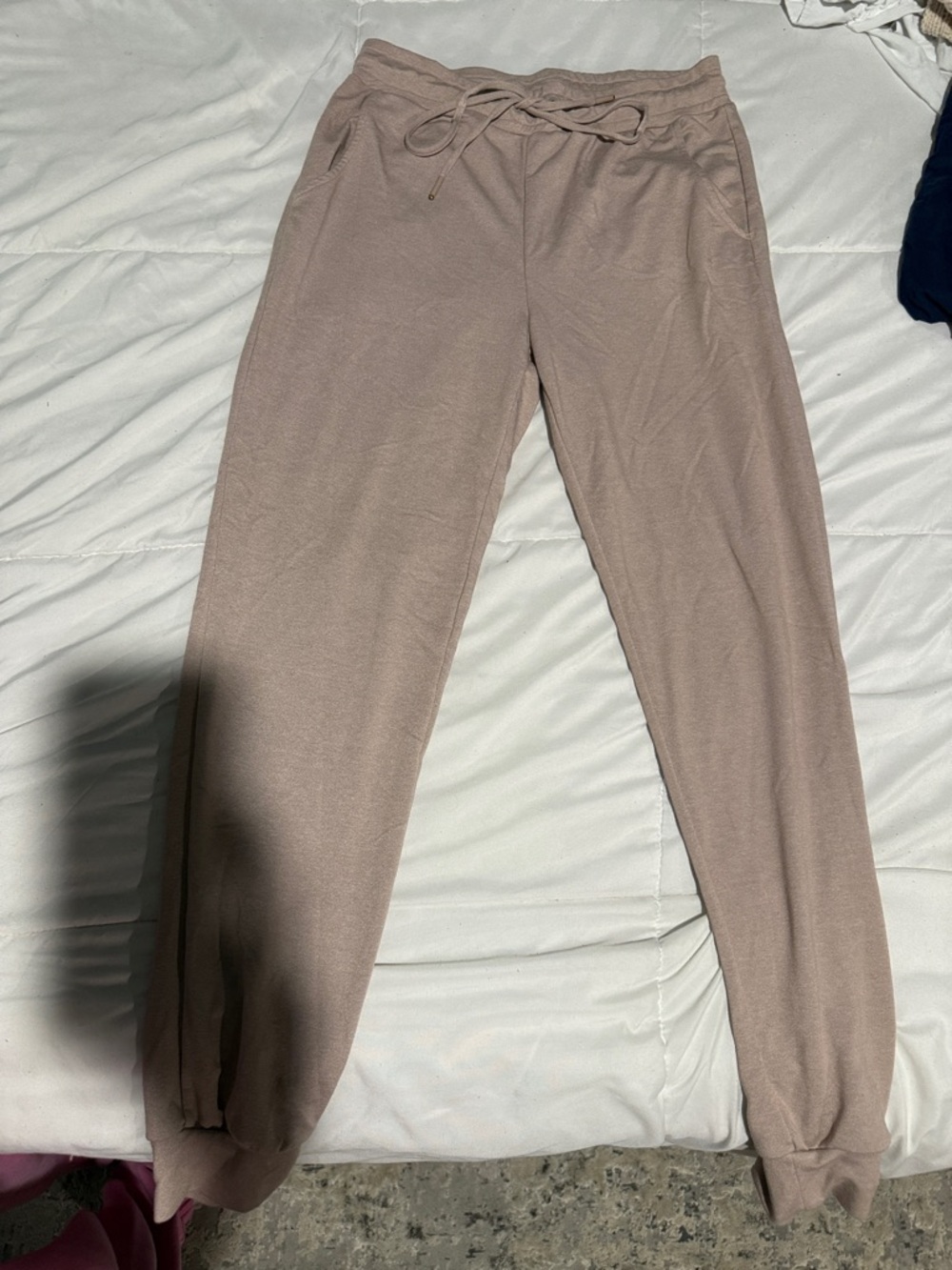 Women’s Taupe Jogger Pants - Casual Drawstring Sweatpants